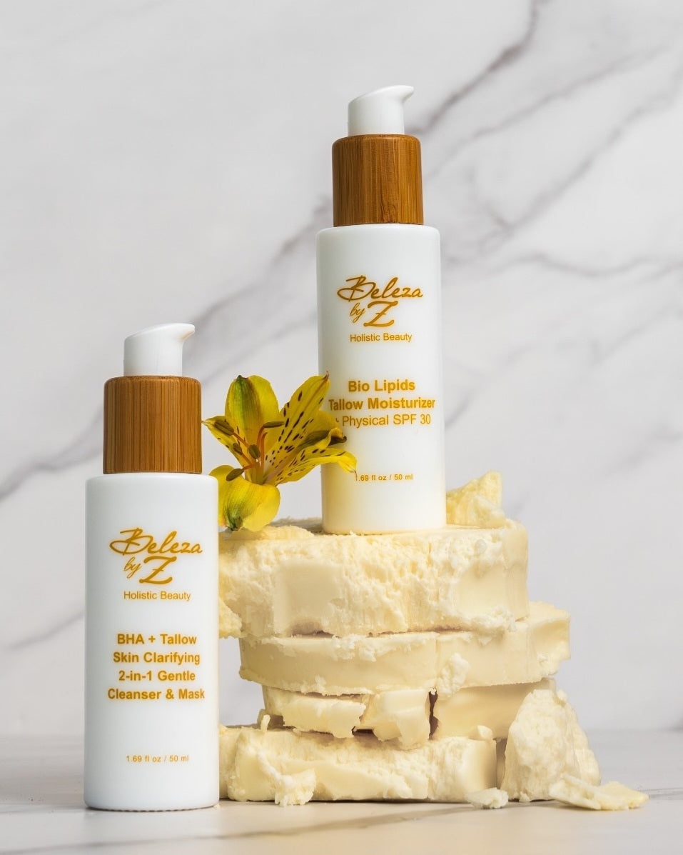 Barrier repair skincare for sensitive skin with Beleza by Z BioLipid Skin Science tallow lipids rooted in corneotherapy