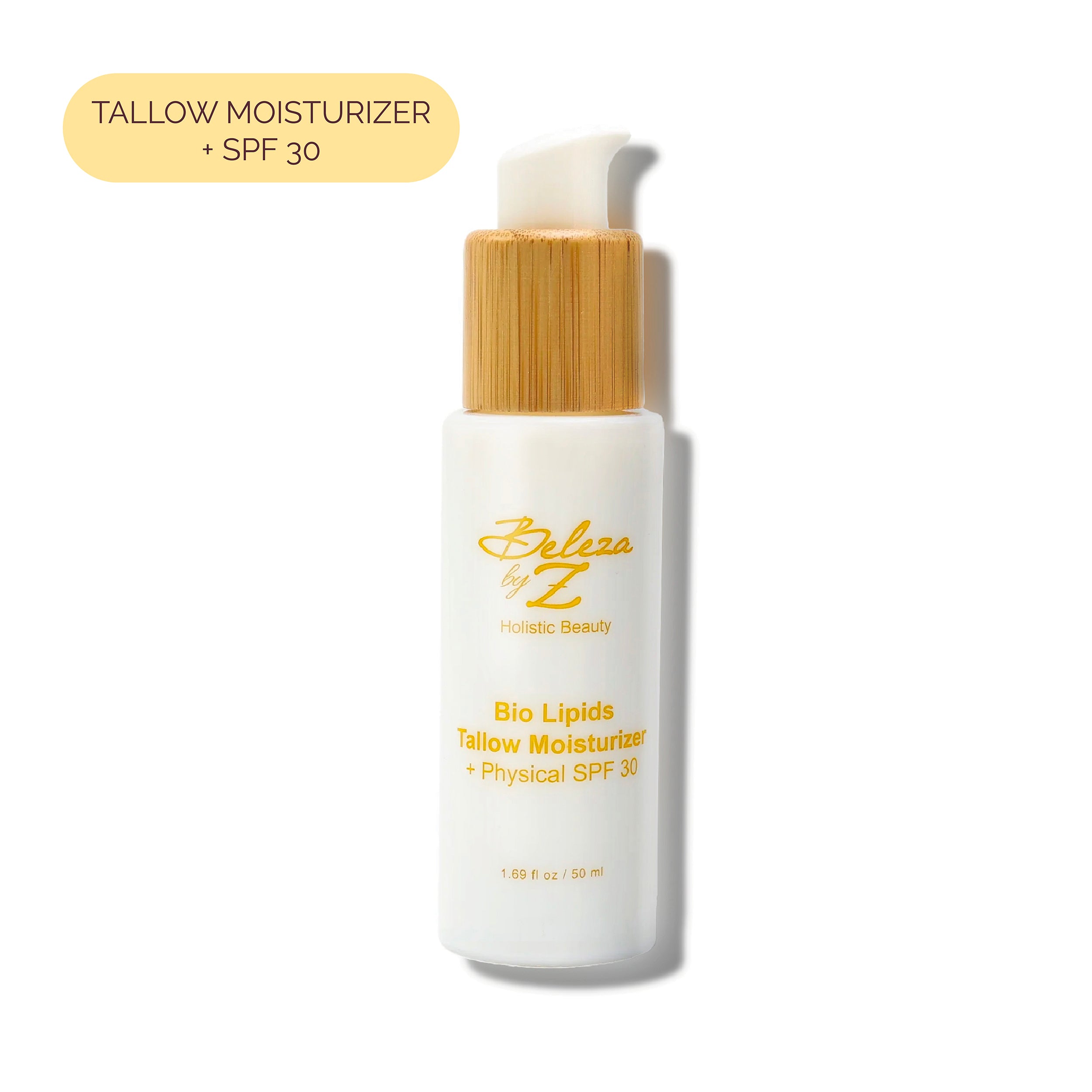 Beleza by Z best clean luxury tallow skincare 3D super hydrator moisturizer. Molecular skincare with hyaluronic acid, niacinamide, mineral SPF sunscreen for sensitive skin and timeless, radiant complexion